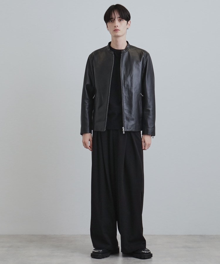 本革】ラムレザーシングルライダース（ライダースジャケット） | tk