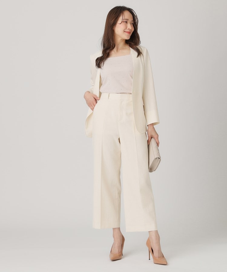 洗える／日本製】ノーカラージャケット（ノーカラージャケット