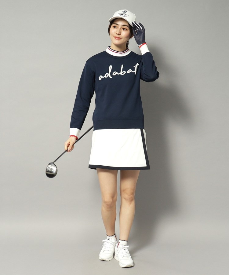 新レーベル ADABAT NAVY】アダバットサインロゴニット（ニット