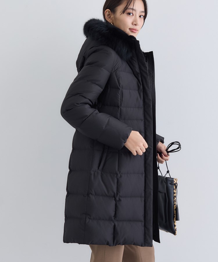 名品／撥水／抗菌防臭】ロング丈リサイクルダウンコート（ダウン