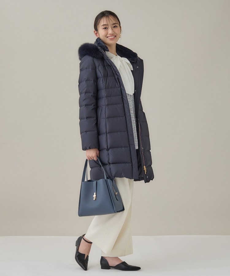 名品／撥水／抗菌防臭】ロング丈リサイクルダウンコート（ダウン