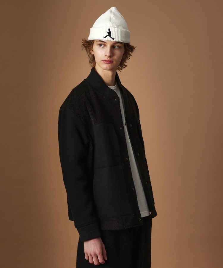 2重織りモッサボアパイル コンビブルゾン（ブルゾン/ジャンバー