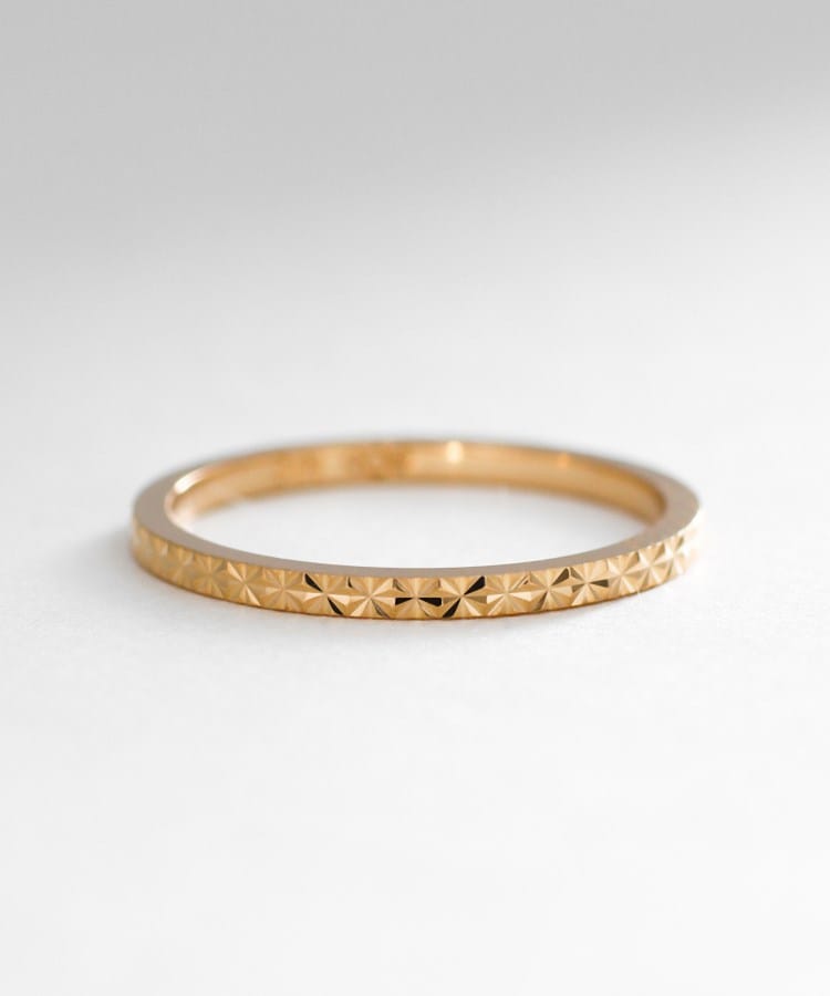 K10カットワーク極光細 ピンキーリング（リング） | COCOSHNIK