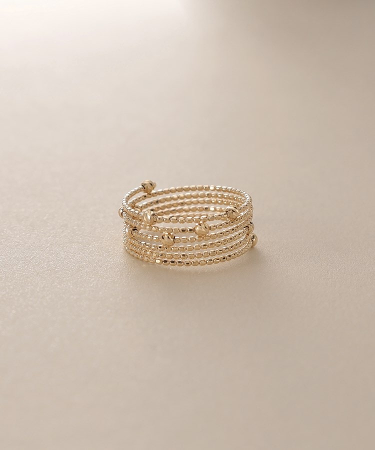 K18ハニーカットボール 形状記憶リング（リング） | COCOSHNIK