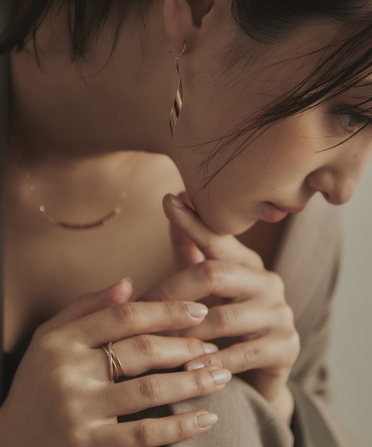 K10ダイヤモンド Xリング（リング） | COCOSHNIK（ココシュニック