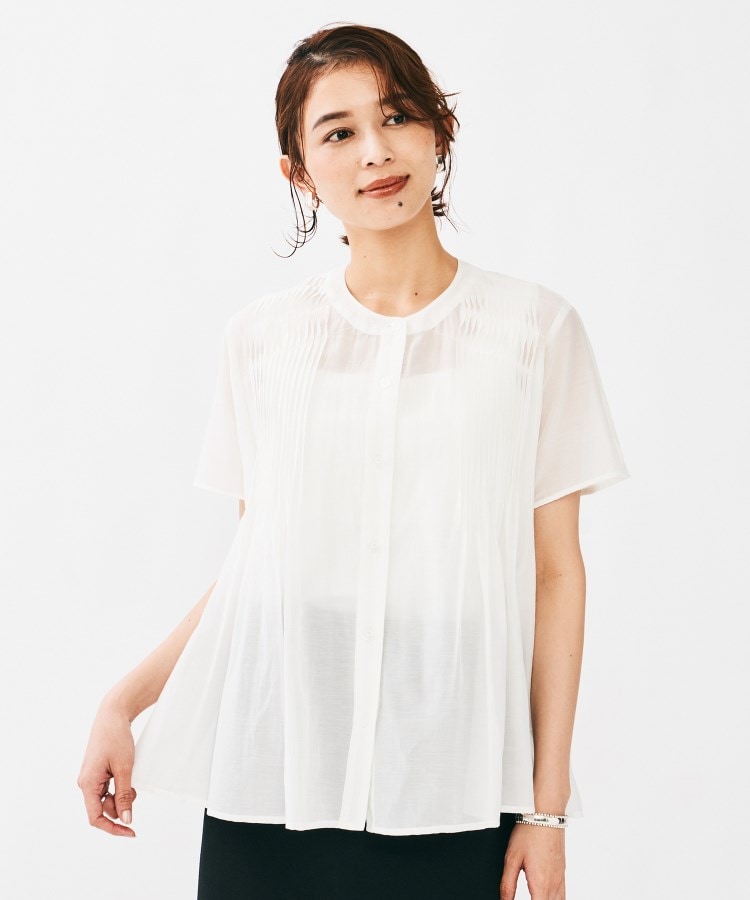 コットンシルクローンブラウス（シャツ・ブラウス） | UNTITLED（アン