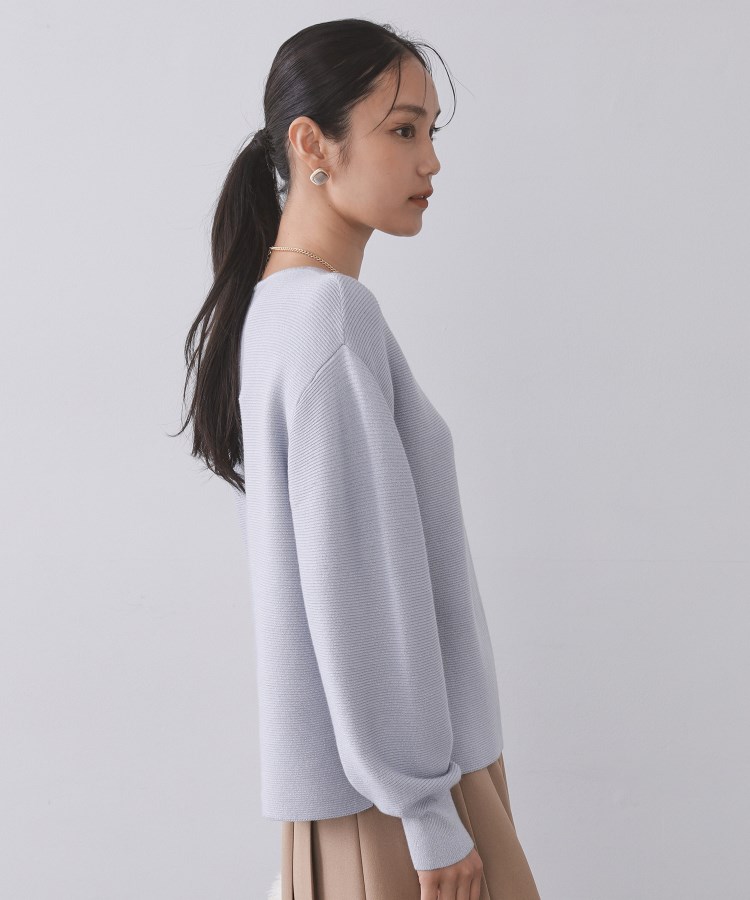 ラメガーターボートネックニット【洗濯機OK】（ニット/セーター