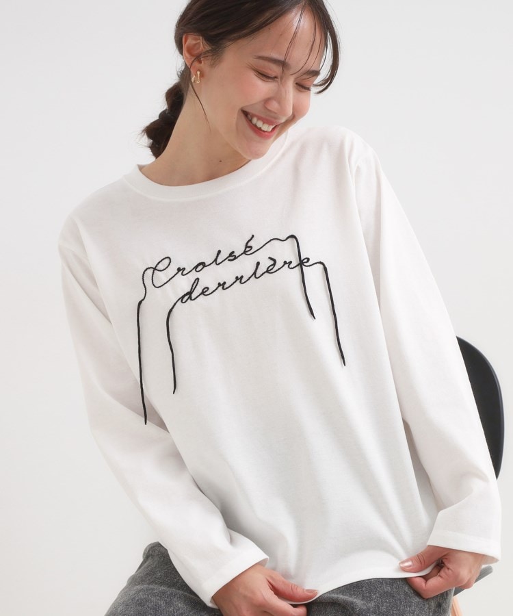 洗濯機可/S-LL】周りと差がつく チェーンステッチロゴロンT