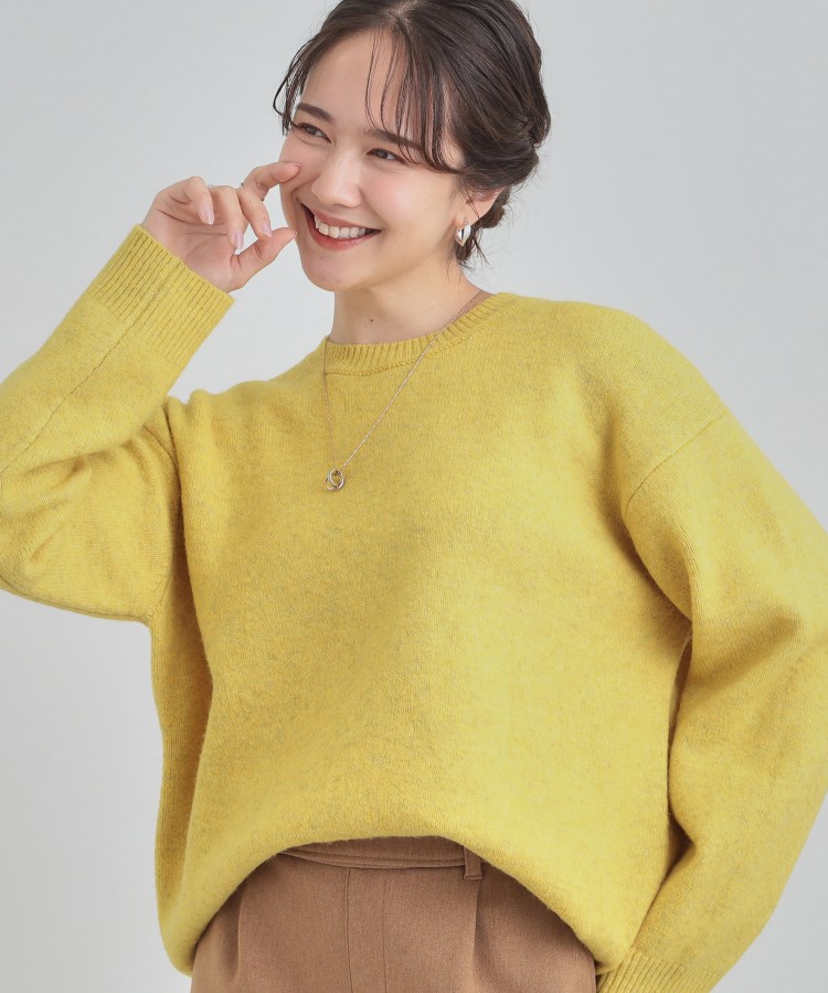 洗濯機可】選べる8色で色違いも欲しくなる ふんわりゆるニット