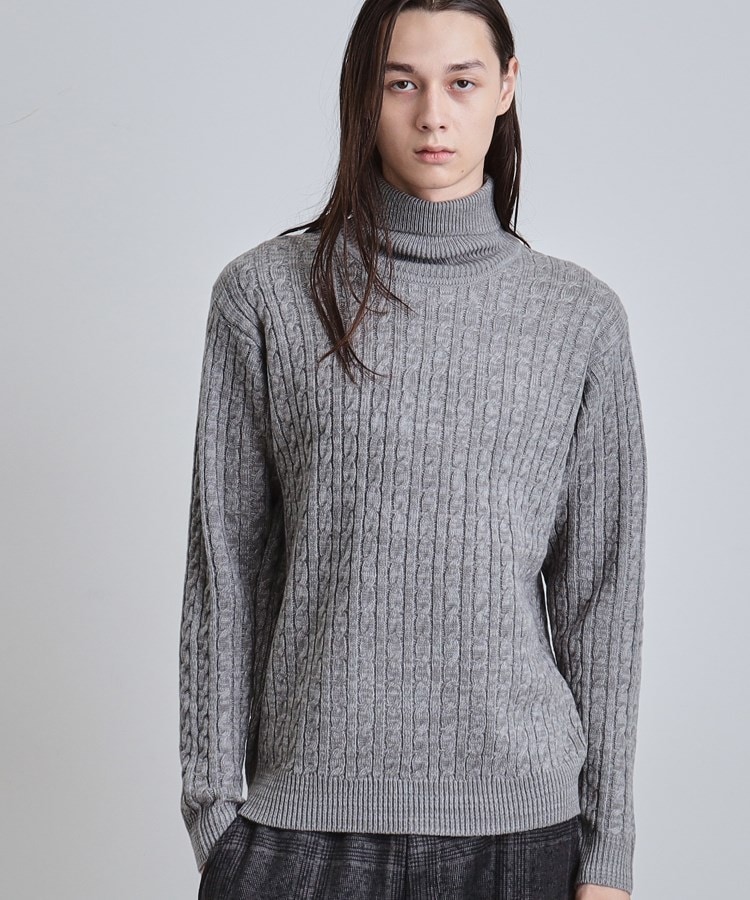 ケーブルタートルニット（ニット/セーター） | tk.TAKEO KIKUCHI