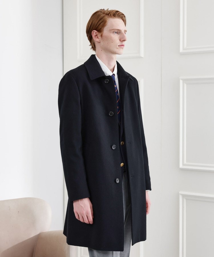LIMITED】ウール混ステンカラーコート（ステンカラーコート） | TAKEO