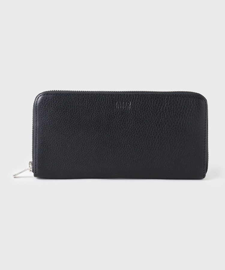 イタリアンブラックレザー 3方ラウンド長財布（財布） | TAKEO KIKUCHI