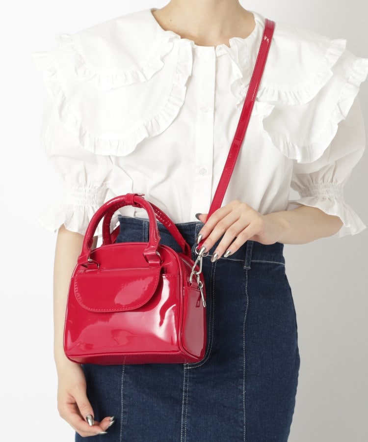 エナメル調2WAYミニボストン（ボストンバッグ） | Ober Tashe