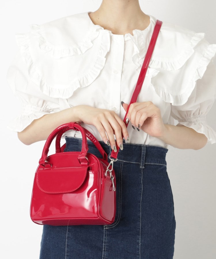 エナメル調2WAYミニボストン（ボストンバッグ） | Ober Tashe