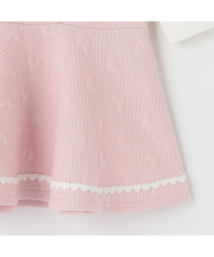 ウサギアップリケ ハートジャガードワンピース（その他） | mezzo