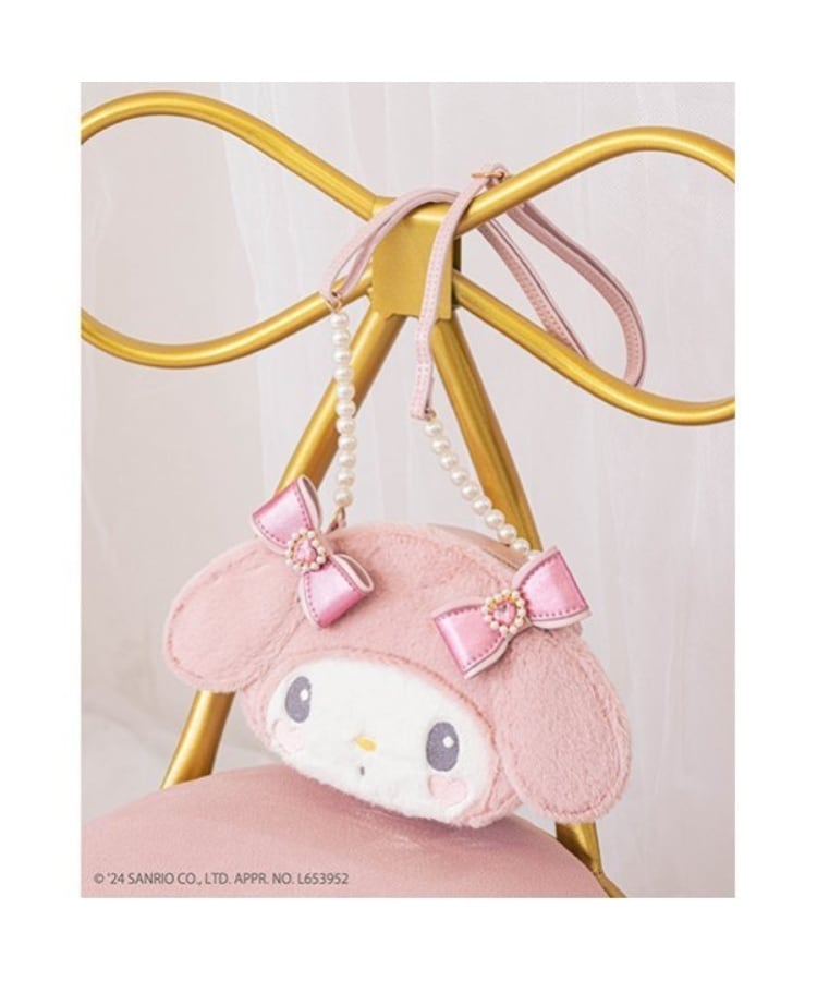 おめかしマイメロディ】フェイス ショルダーバッグ（リュック