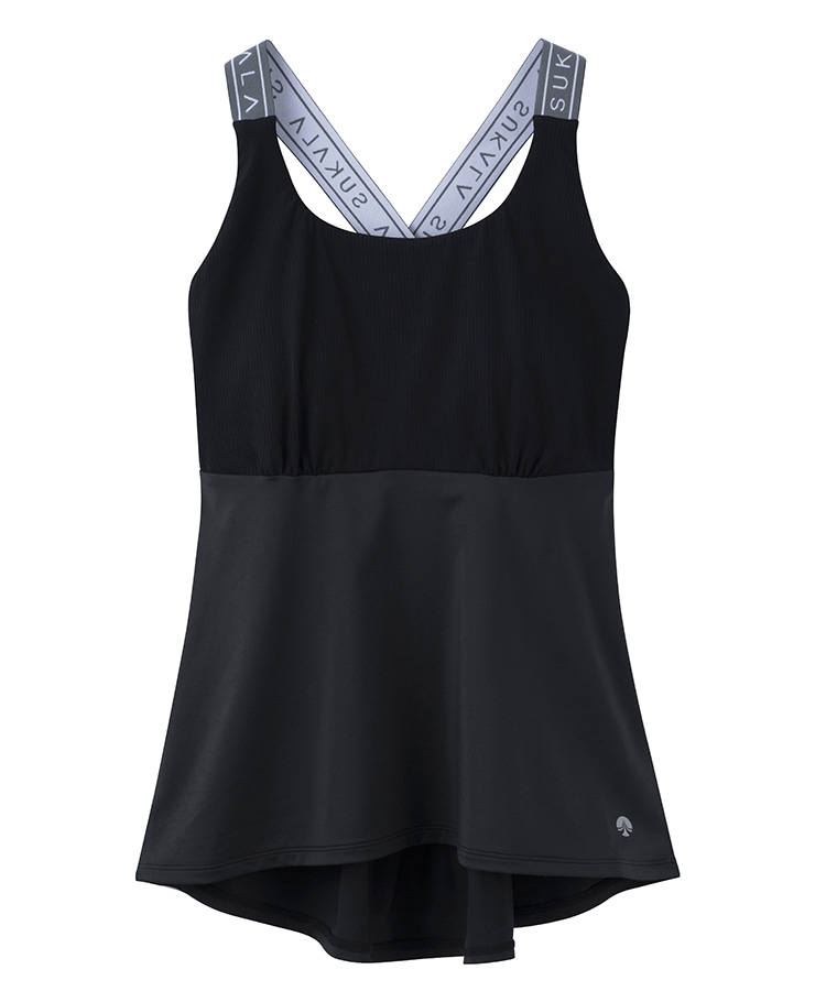 SUKALA】ベーシックバックフレアタンクトップ(S・Lサイズ ブラック