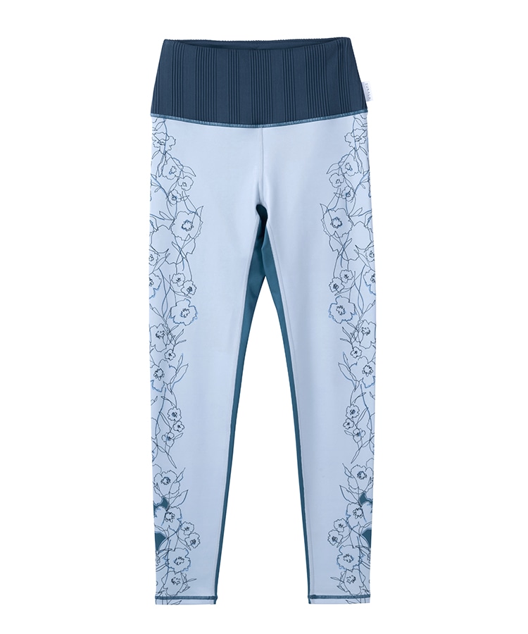 SUKALA】ドローイングフラワーパネルレギンス(XS・S・M・Lサイズ