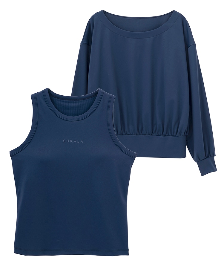 SUKALA】アメスリブラトップ付きバルーンプルオーバー(S・M・Lサイズ