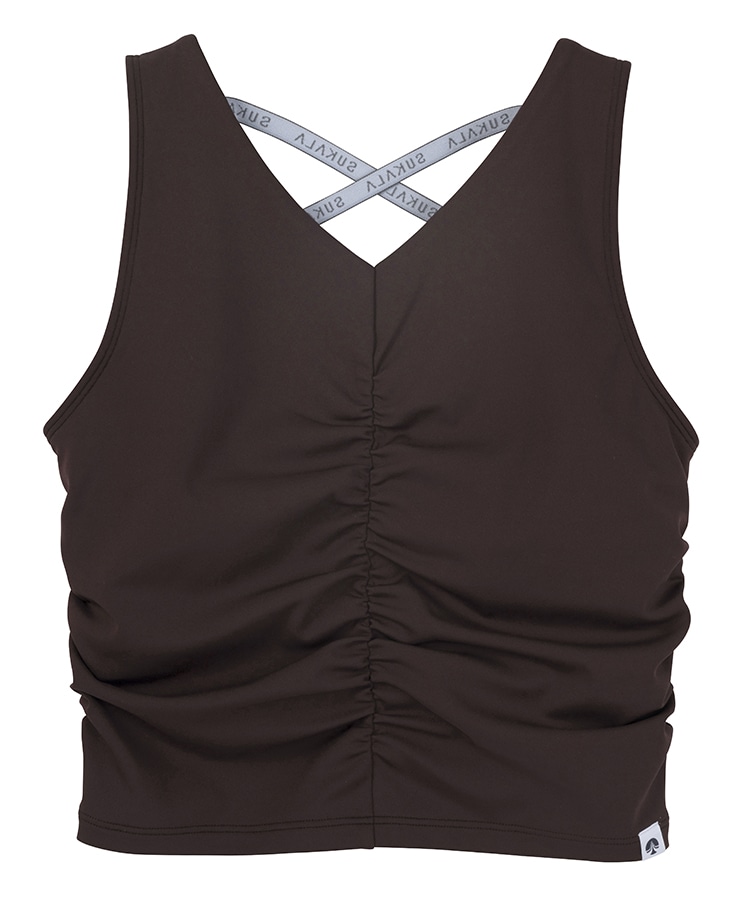 SUKALA】アメリカンスリーブギャザータンクトップ(XS・S・Mサイズ