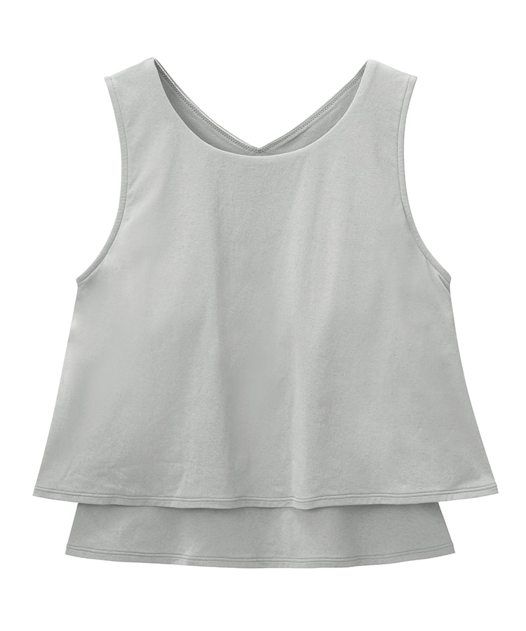 SUKALA】カップ付きフレアタンクトップ(XS・S・M・Lサイズ ペール