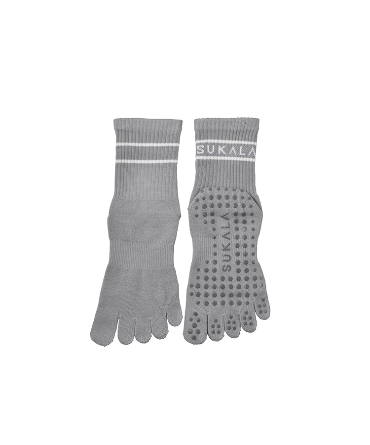 SUKALA】ピラティスソックス(Fサイズ スモークピンク・グレー