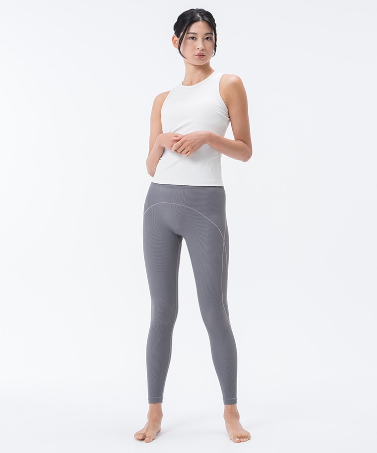 SUKALA】カーヴクロスレギンス(S・M・Lサイズ チャコール・ダスティ