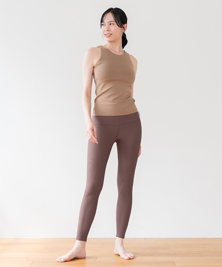 SUKALA】WAGAMIタンクトップ(XS・Sサイズ ゴールドブラウン・スモーク