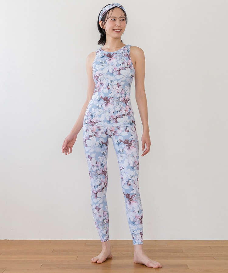 SUKALA】ウォーターカラープリントタンクトップ(S): ヨガウェアLAVA