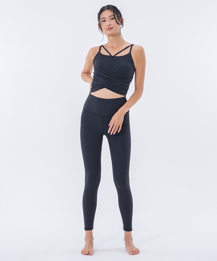 SUKALA】ショートクロスキャミソール＆レギンスセットアップ