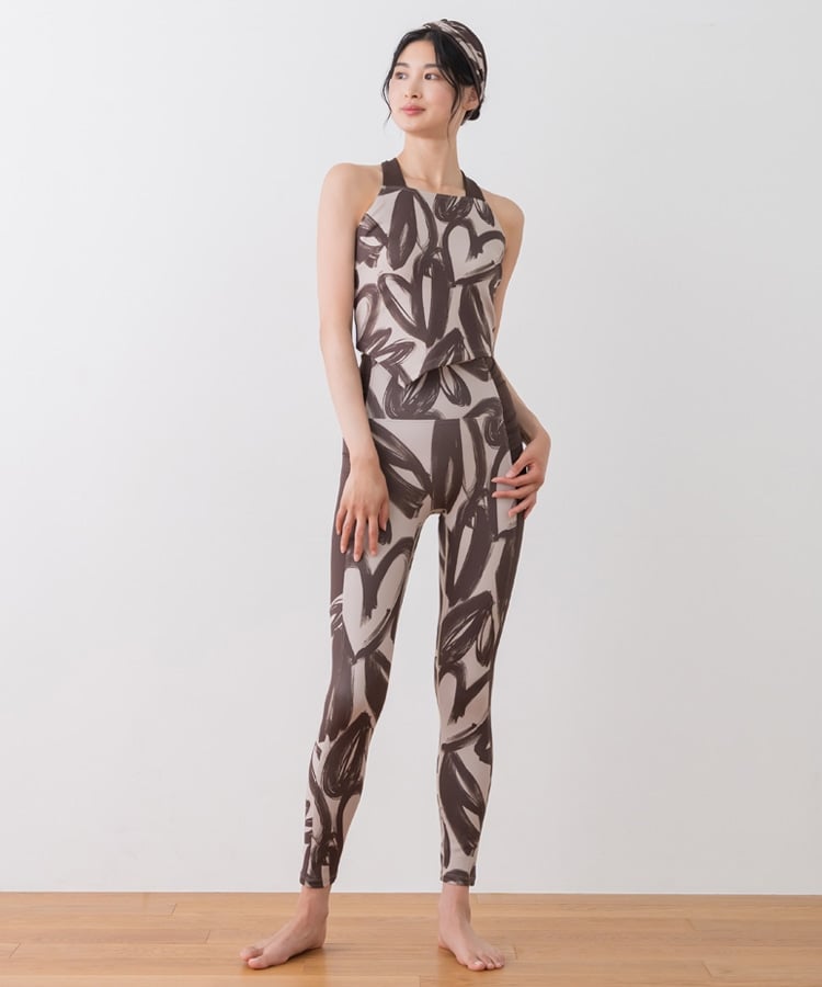 SUKALA】ハートプリントホルターネックブラトップ(Sサイズ オフ