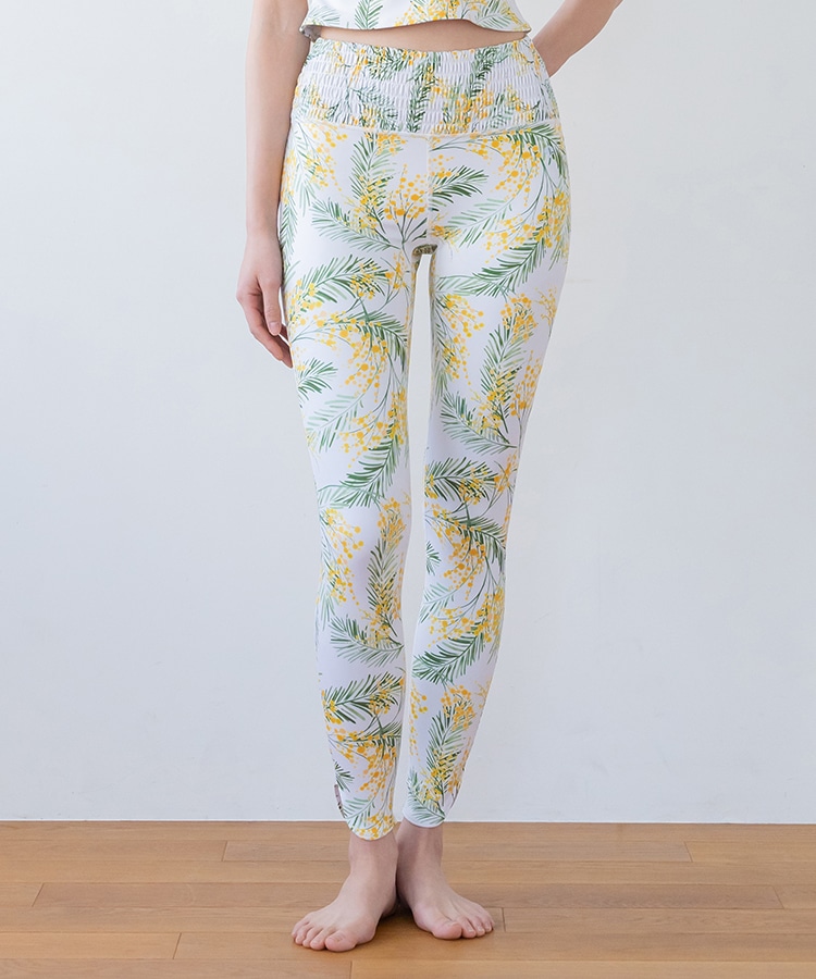 SUKALA】スプリングフラワーシャーリングレギンス(S・Mサイズ 忘れな草