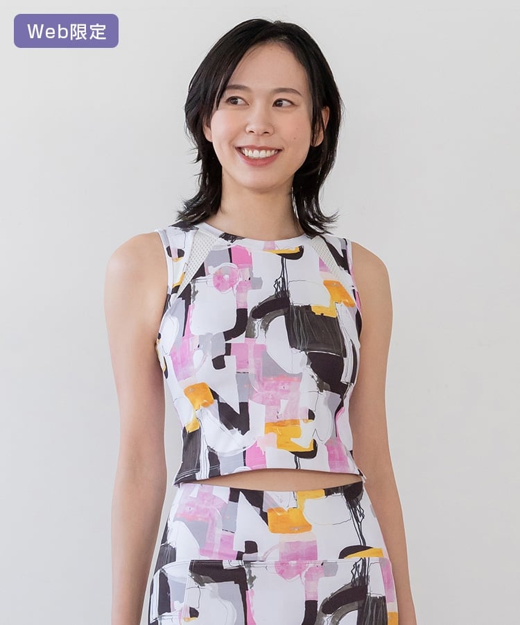SUKALA】ミックスプリントブラタンクトップ(XS・S・M・Lサイズ