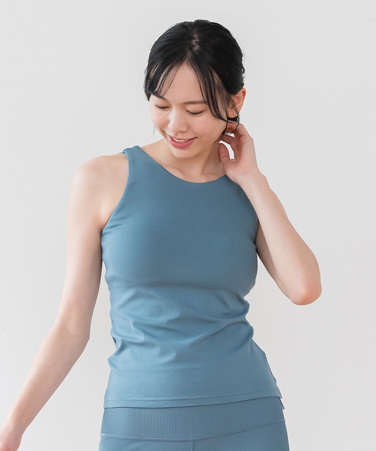 SUKALA】WAGAMIタンクトップ(XS・Sサイズ ゴールドブラウン・スモーク