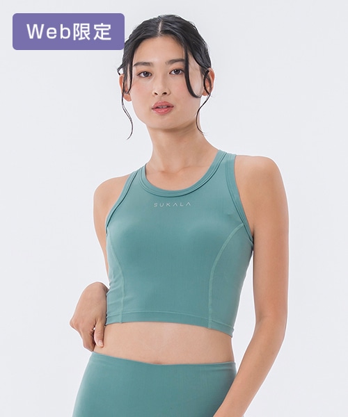 SUKALA】モーションバランスショートタンクトップ(S・M・L・LLサイズ