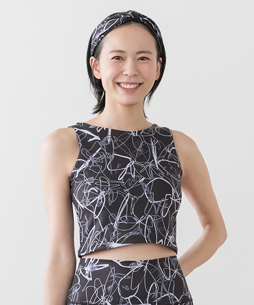 SUKALA ラインフラワープリントレギンス lava リントスル Mサイズ