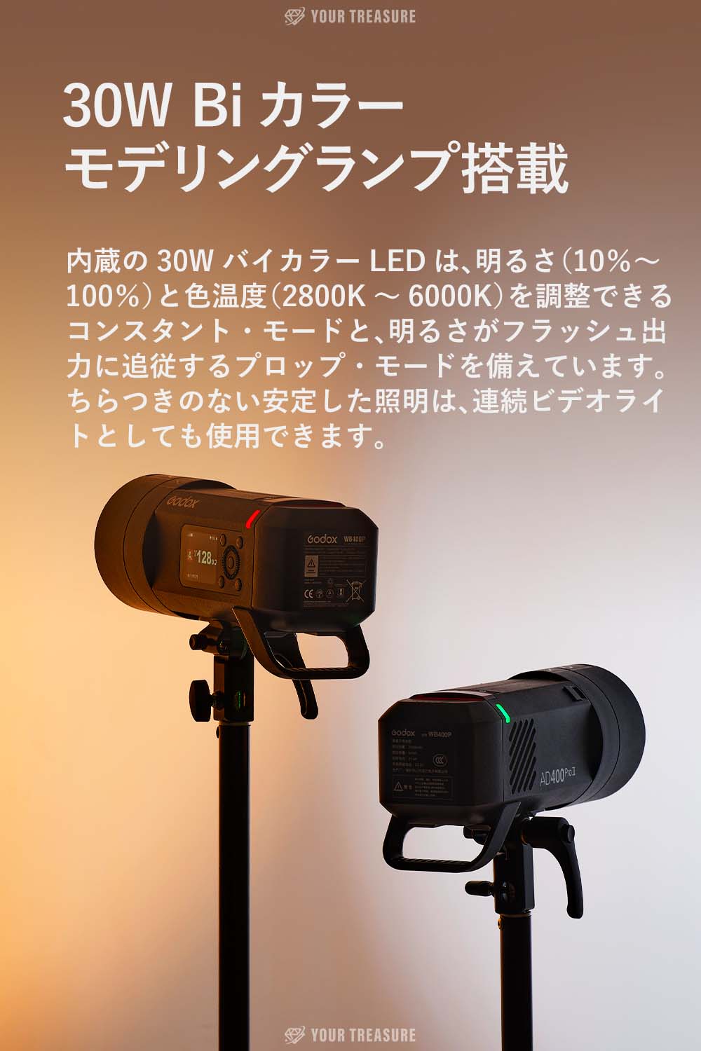 国内正規代理店] Godox AD400Pro 400W GN72 TTL 1/8000 HSS 2.4G