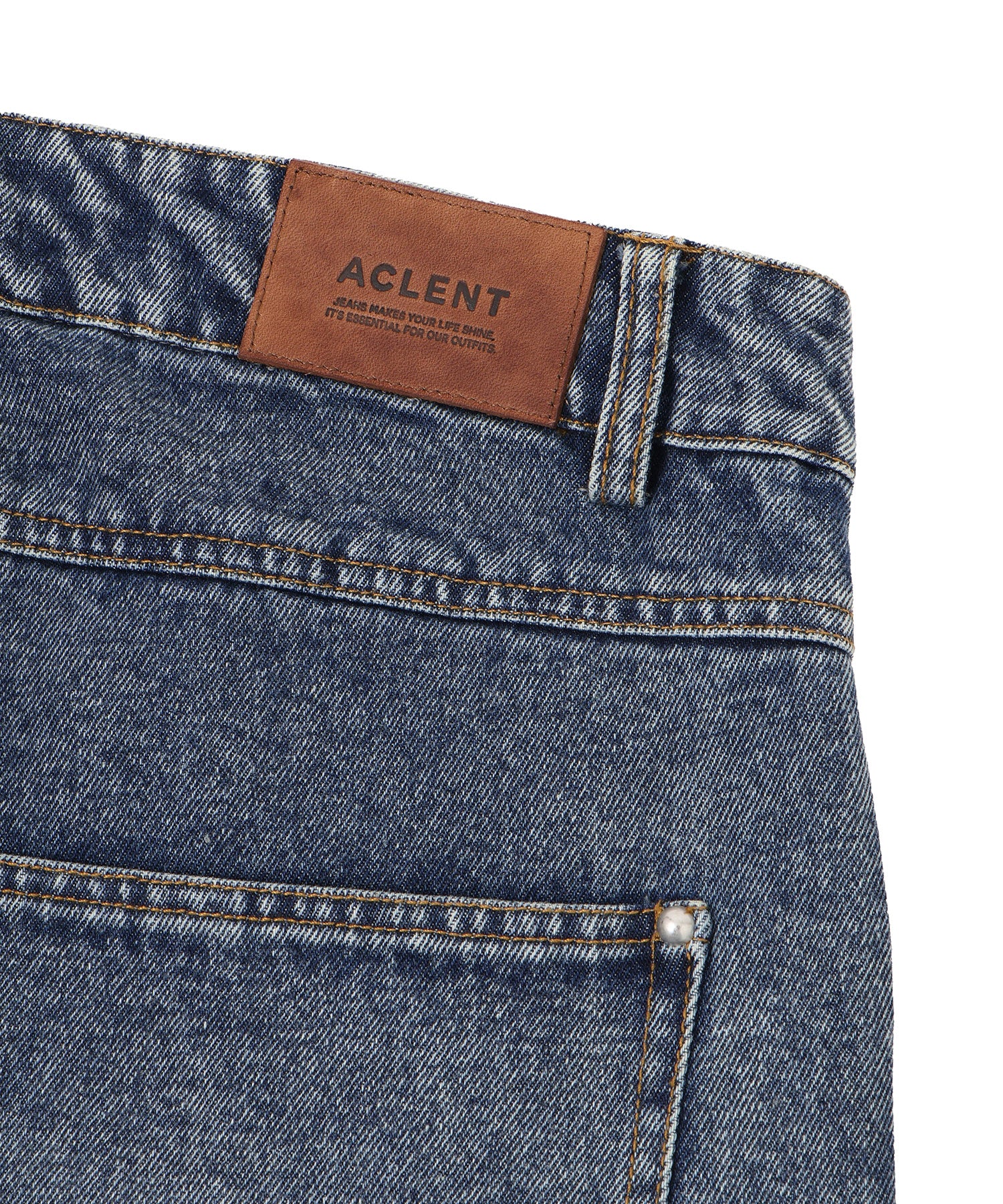 ストレートJ/Wスタッズデニムパンツ｜ACLENT（アクレント）