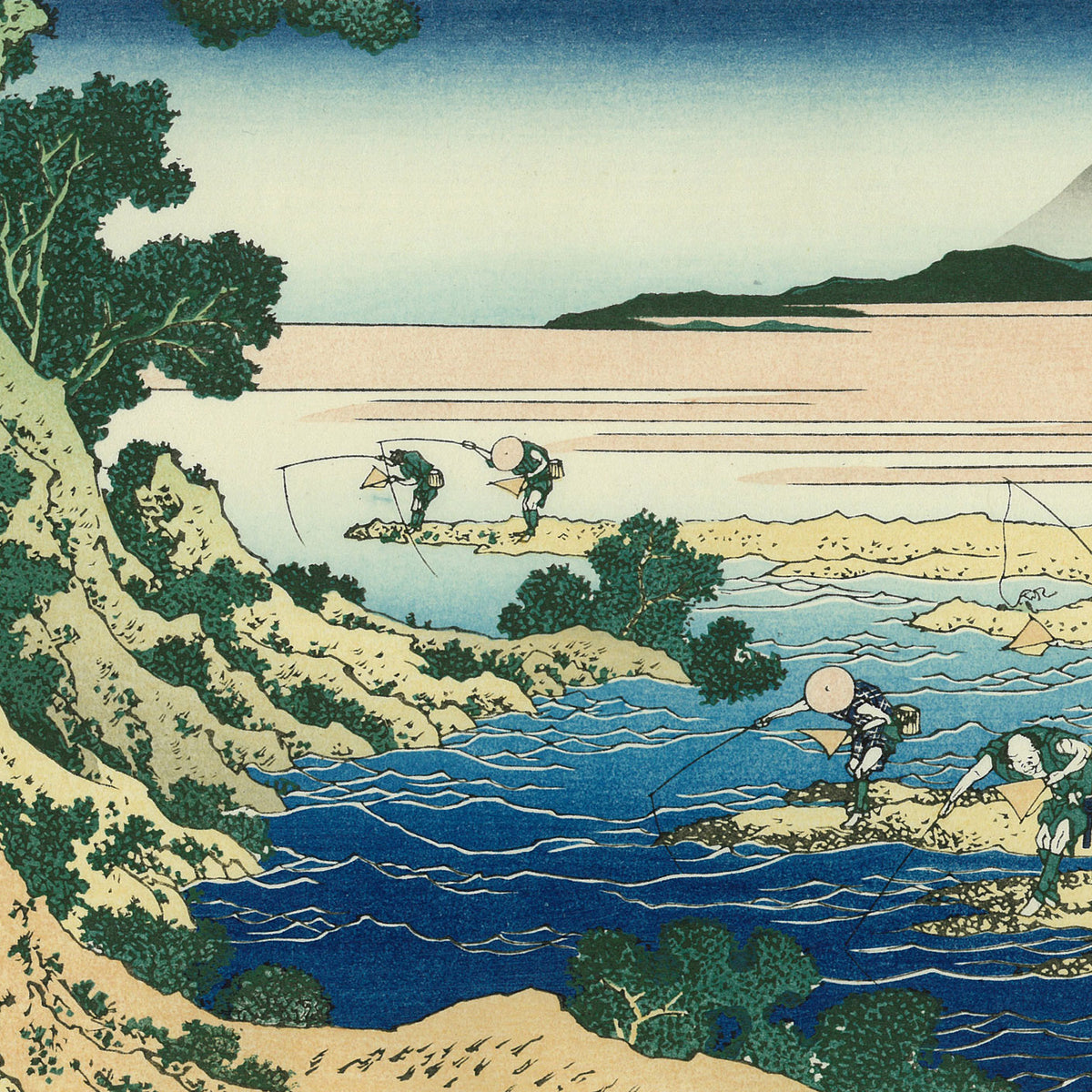 Katsushika Hokusai（葛飾北斎） Fly Fishing -A Thousand Views of