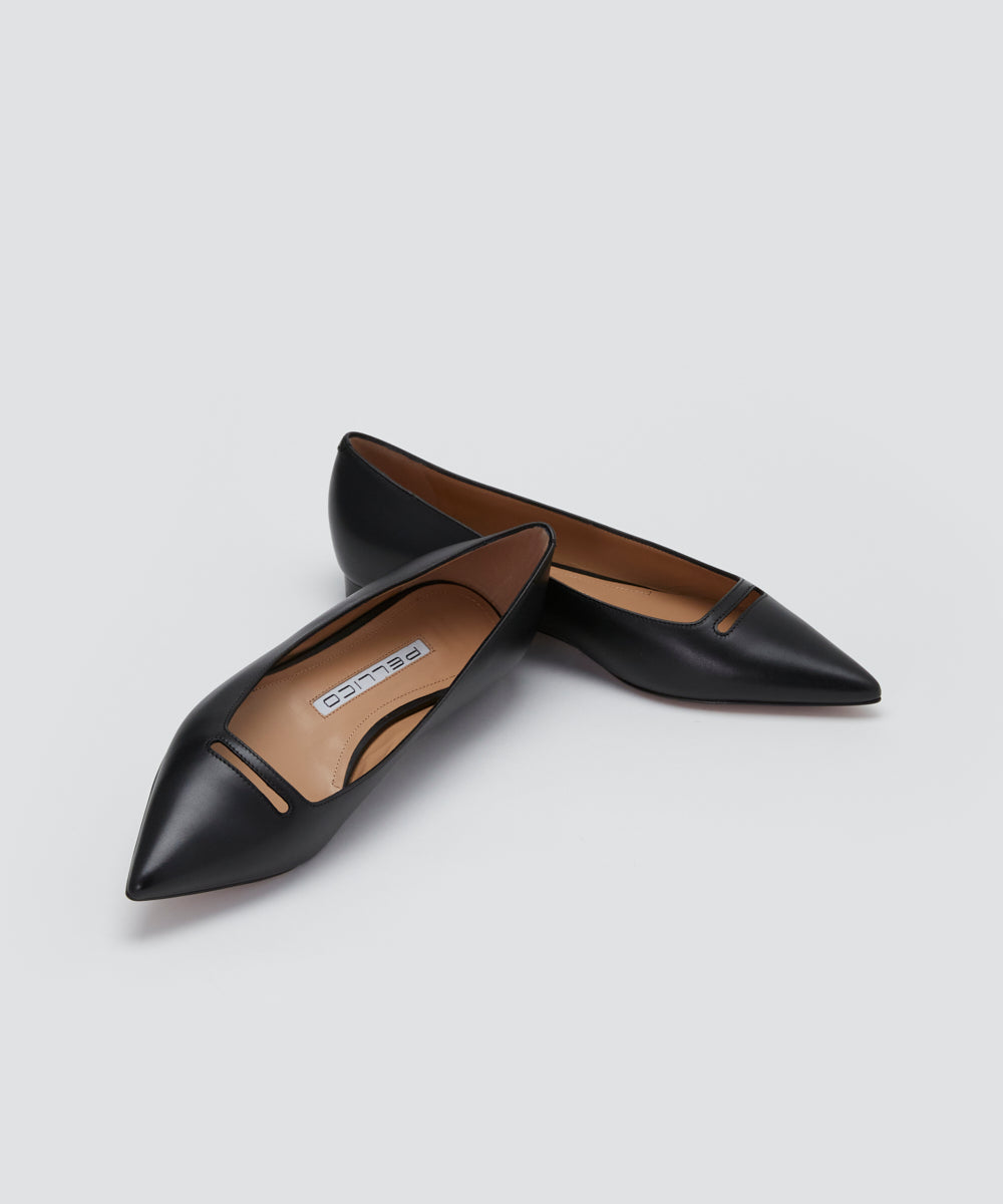 PELLICO | アネッリ スムース パンプス 1.0cm BLACK - アマン
