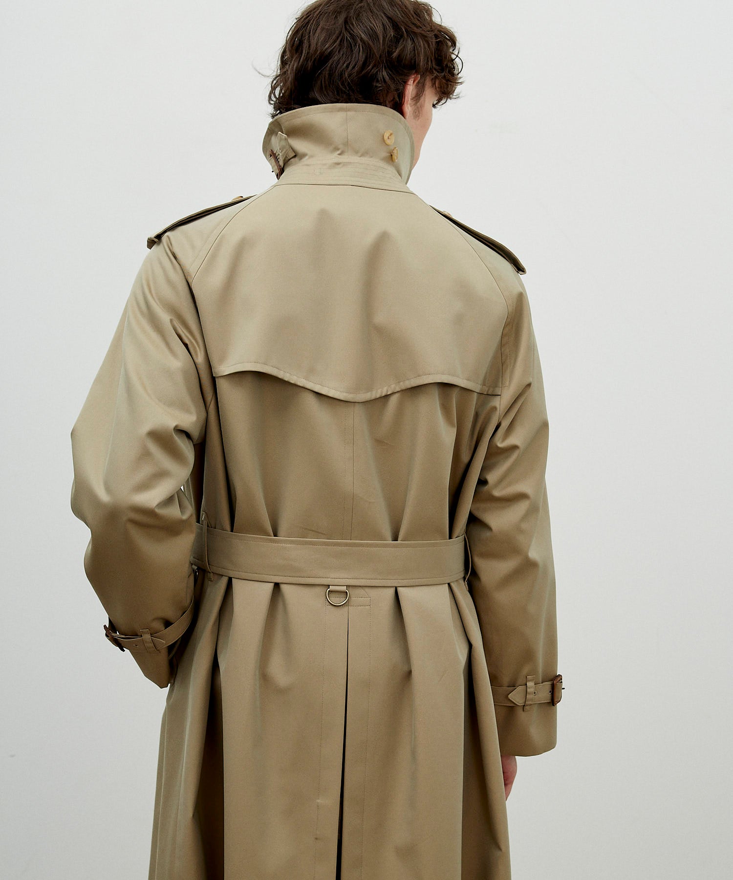 TRENCH COAT / COTTON GABARDINE BEIGE – ANATOMICA OFFICIAL ONLINE STORE
