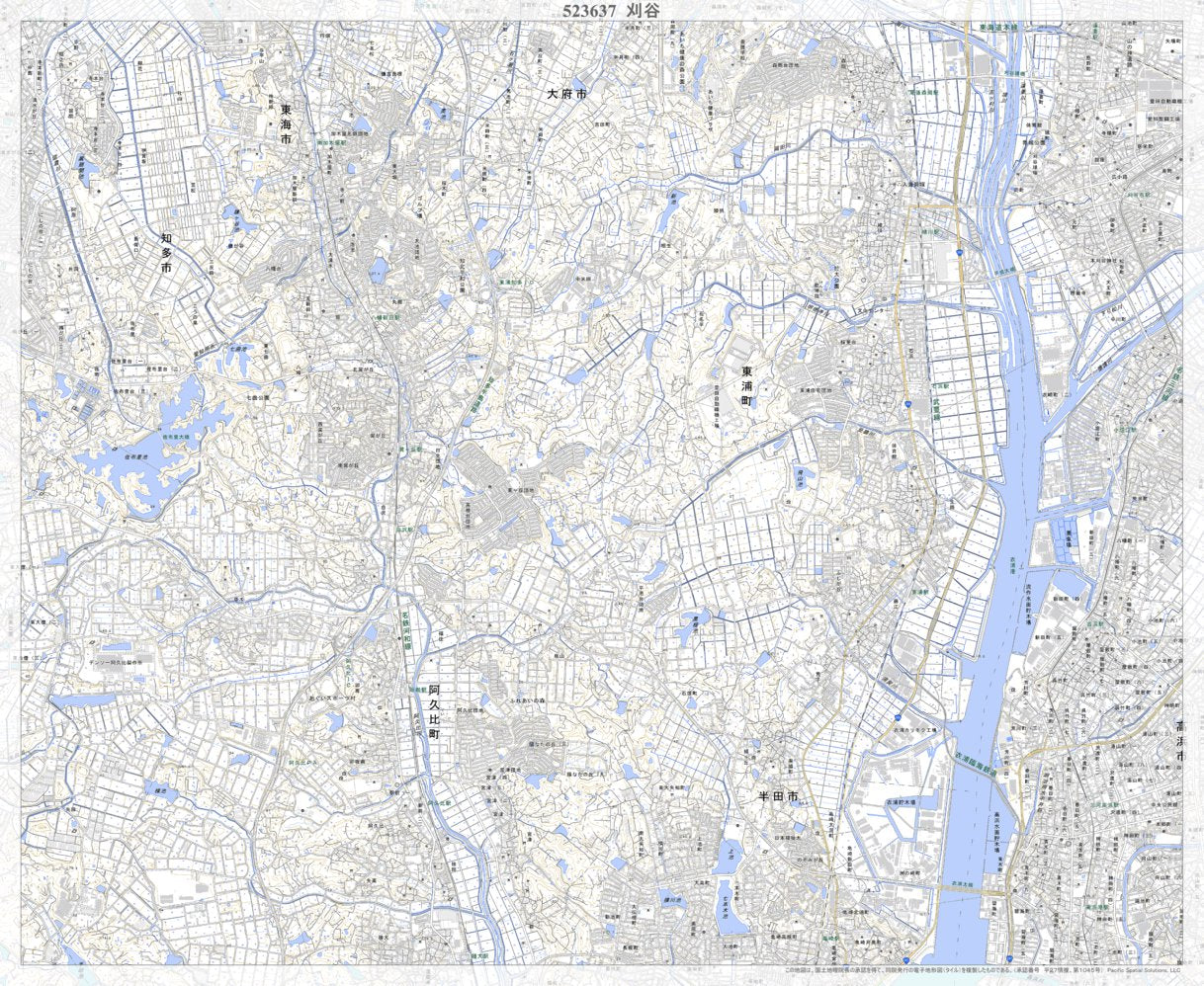 523637 刈谷 （かりや Kariya）, 地形図 Map by Pacific Spatial