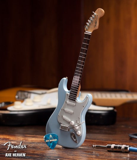 Sonic Blue Fender™ Strat™ Miniature Guitar Replica - Officially