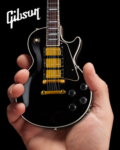 Gibson Les Paul Custom Ebony 1:4 Scale Mini Guitar Model – AXE