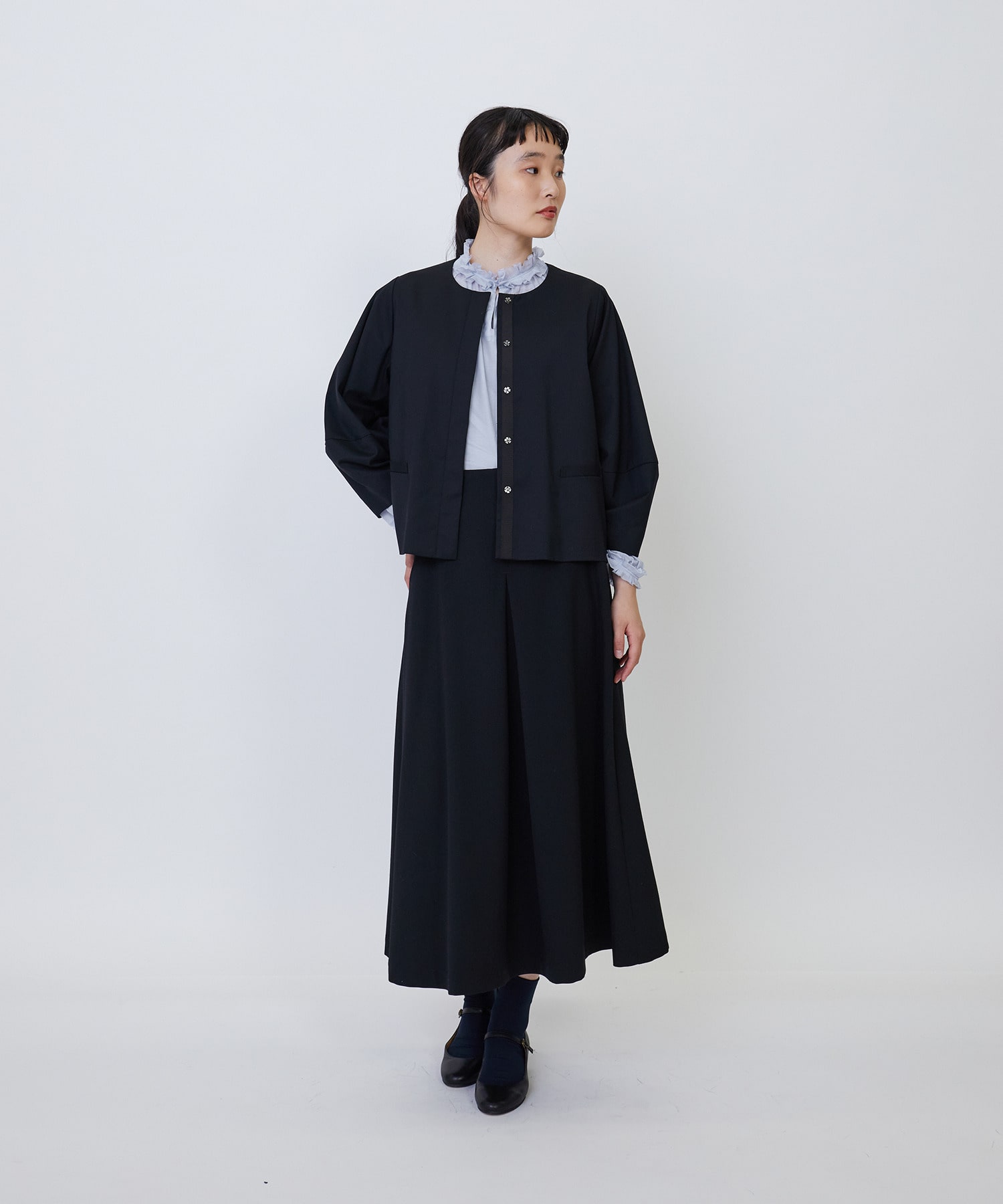 セットアップ】エステルウールボックスタックスカート｜BIGI online