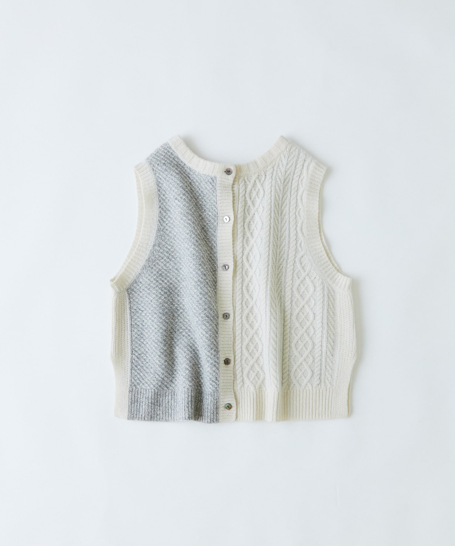 2way】5Gアラン柄パッチワークベスト｜BIGI online store - ビギ