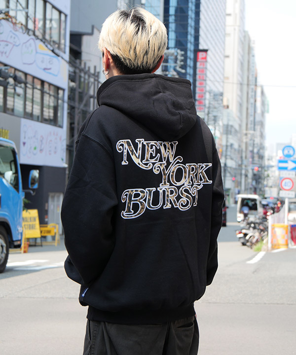 NYB/NEW YORK BURST(ニューヨークバースト)/ OG LEOPARD WAPPEN HOODIE