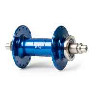 PHILWOOD* high flange track hub rear (black/single cog) - BLUE LUG
