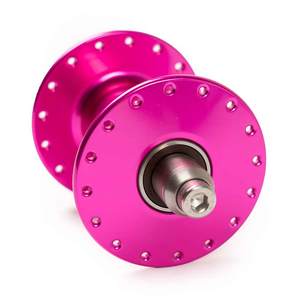 PHILWOOD* high flange track hub front (pink) - BLUE LUG ONLINE STORE