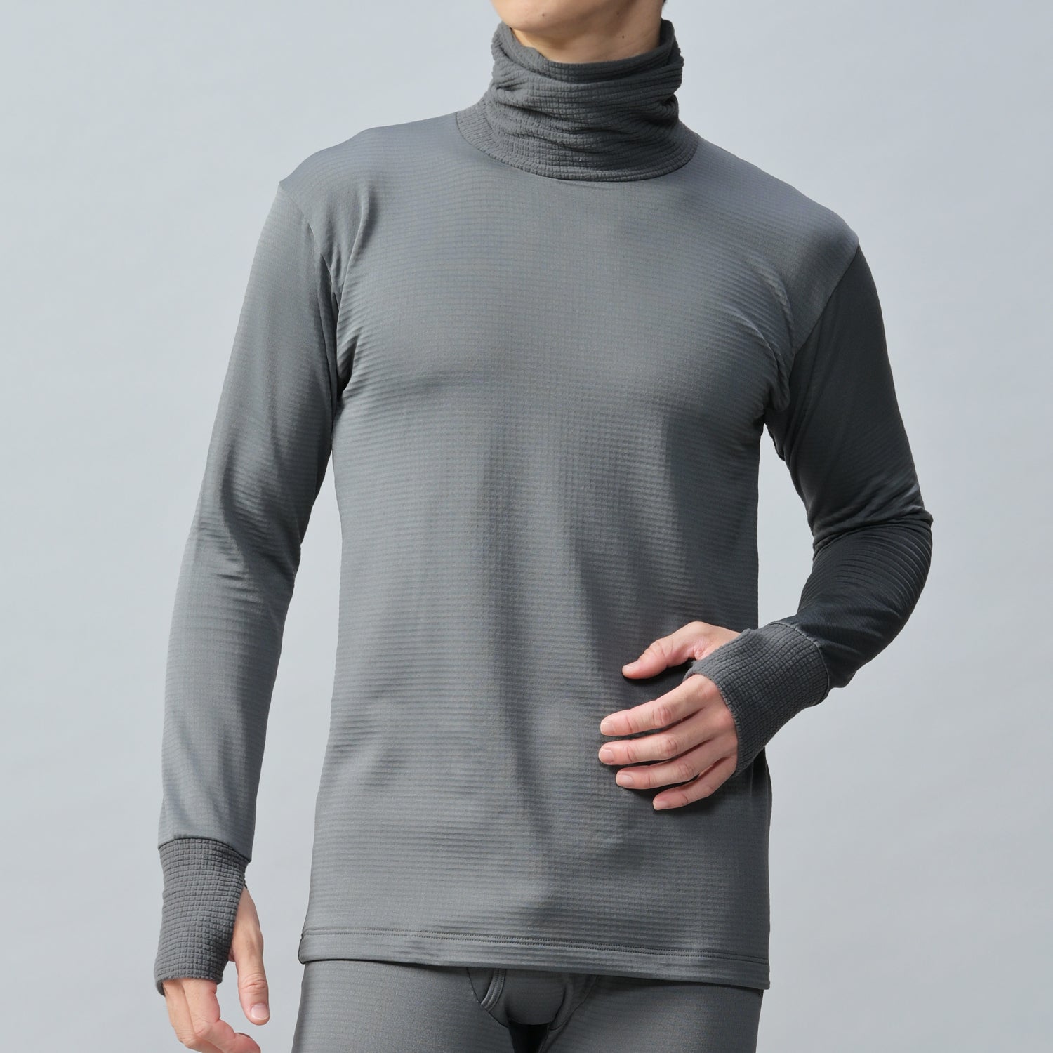 Men】瞬暖 GRID-TEC+ Turtleneck Thumbhole – B.V.D. オンラインストア